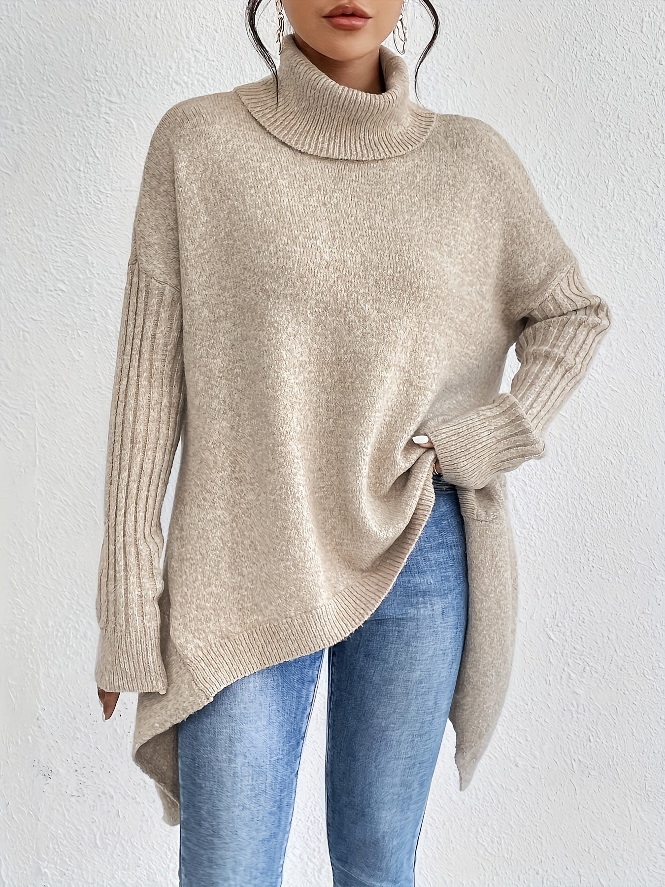 Irina | Oversized Turtleneck Sweater