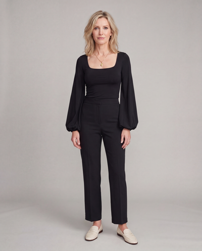 Alexa - Puff Sleeve Square Neck Blouse
