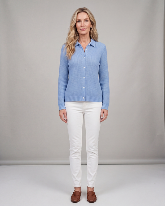 Elaine | Classic Knit Button Cardigan