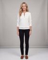 White with white zipper